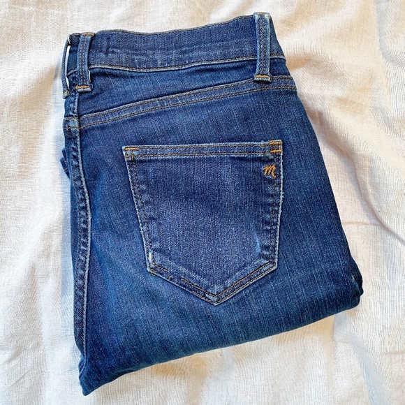 Madewell Skinny Skinny 8” Rise Blue Denim Jeans 27